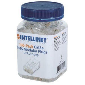 Plug Intellinet UTP RJ45 CAT5E Multifilar 15-micras 100 pza