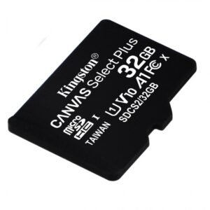 Memoria Flash Kingston Canvas Select Plus- 32GB MicroSDHC UHS-I Clase 10- con Adaptador