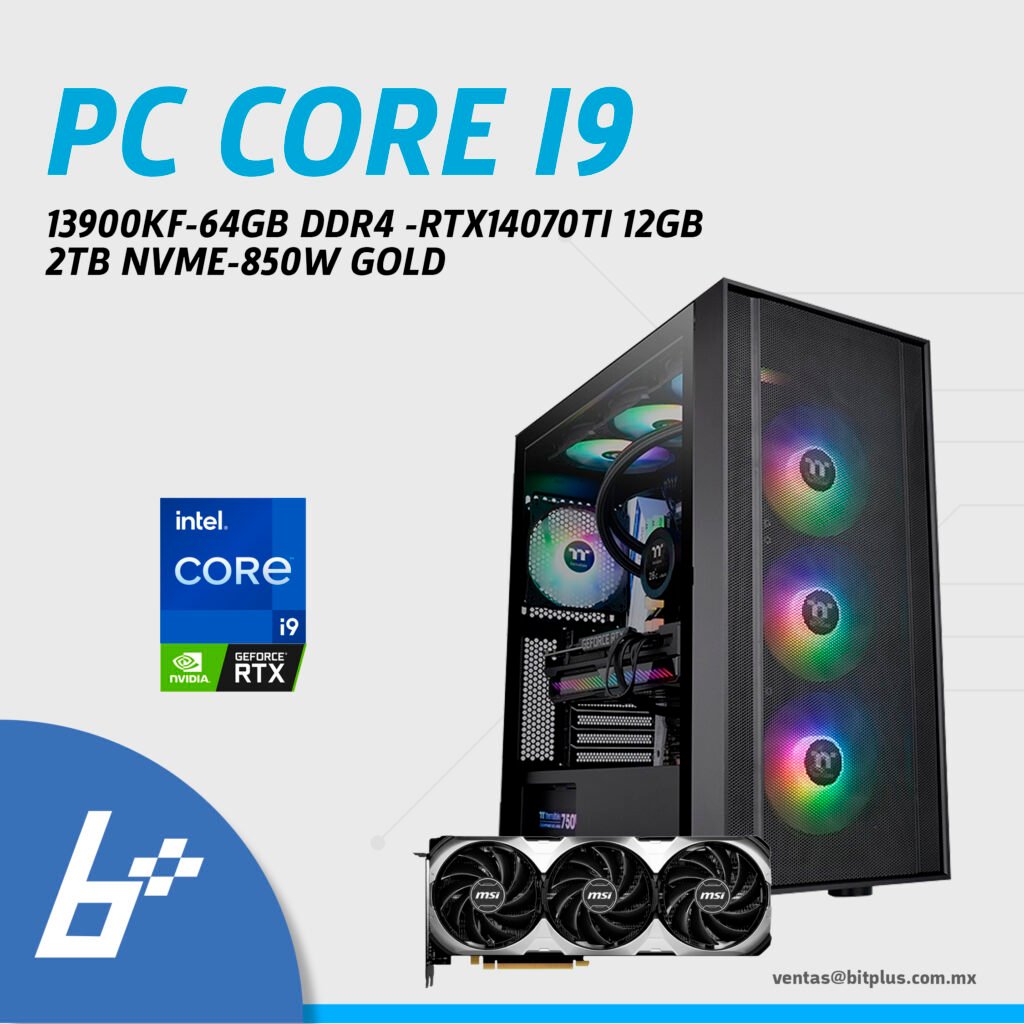 Computadora Intel Core i9 13th RTX4070TI - Bitplus