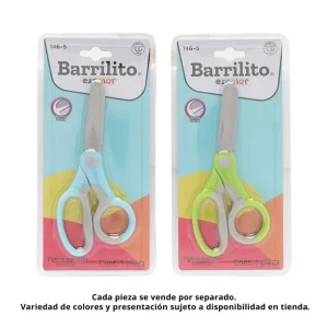 Tijera escolar Barrilito acero inoxidable