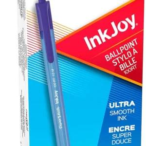 BOLÍGRAFO AZUL PAPER MATE RETRÁCTIL INKJOY PUNTA MEDIA 1.0MM