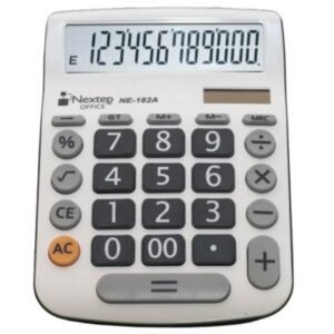 Calculadora de escritorio Nextep NE-182A 12 dígitos Solar/Batería