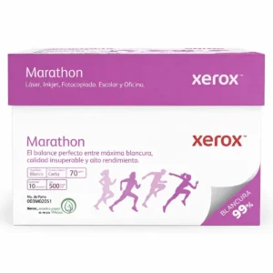 Papel Cortado Xerox Bond Marathon 70gr Carta 99% Blancura C/5000 Hojas