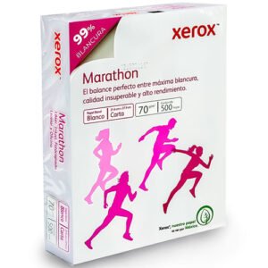 Papel Cortado Xerox Bond Marathon 70gr Carta 99% Blancura Paquete con 500 hojas C/U