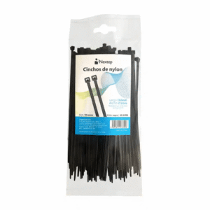 CINCHOS DE NYLON NEXTEP MEDIDAS 150MM X 2.5MM COLOR NEGRO