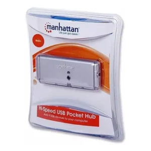Hub USB 2.0 marca Manhattan con 4 puertos