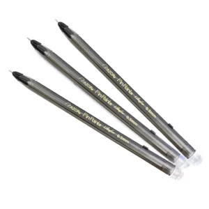 BOLÍGRAFO PUNTA ULTRA FINO STICK NEGRO BOLSA CON 3 PIEZAS PUNTA DE AGUJA DE 0.5 MM AZOR PIN POIN