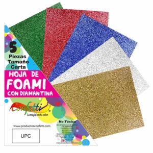 FOAMY DIAMANTADO 45X56 CM CONFETTI