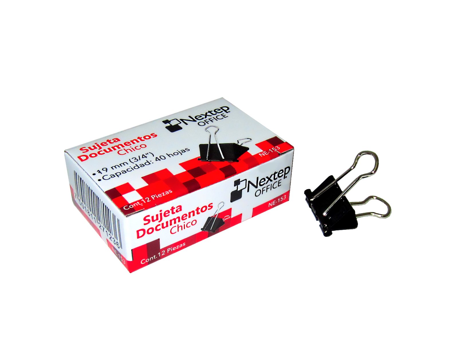 SUJETA DOCUMENTOS NEXTEP 19MM