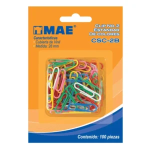 CLIP MAE COLORES BLISTER C/100 CLIPS