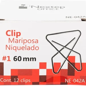 CLIP MARIPOSA NEXTEP NIQUELADO #1 12PZ